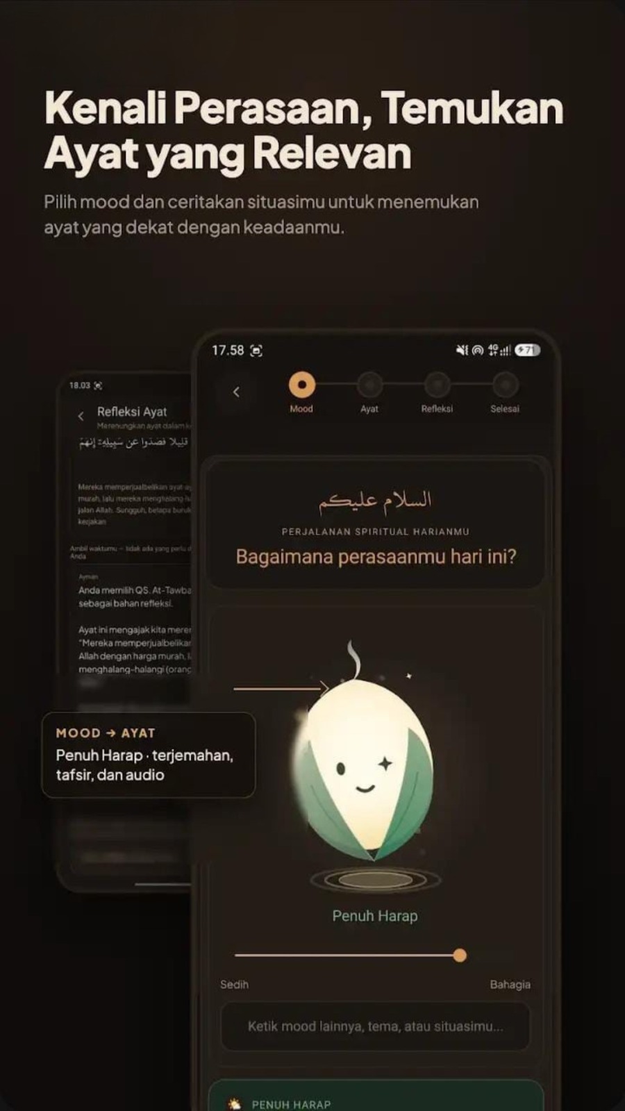 Kenali Perasaan, Temukan Ayat yang Relevan